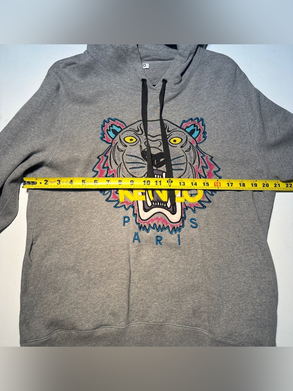 Authentic KENZO Paris Classic Tiger Embroidered Hoodie w/ Pockets (2015 Archive - Picture 7 of 7